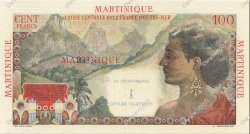 1 NF sur 100 Francs La Bourdonnais MARTINIQUE  1960 P.37 AU