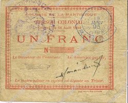 1 Franc MARTINIQUE  1895 P.03A MBC