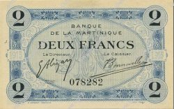 2 Francs MARTINIQUE  1915 P.11 FDC