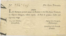 10 Livres Tournois typographié FRANCIA  1720 Laf.093 MBC a EBC