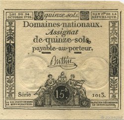 15 Sols FRANCE  1792 Laf.160 AU
