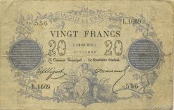 20 Francs type 1871 FRANCIA  1873 F.A46.04 BC