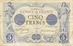 5 Francs NOIR FRANCIA  1873 F.01.18 q.BB