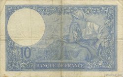 10 Francs MINERVE FRANCIA  1921 F.06.05 BC+