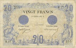 20 Francs NOIR FRANKREICH  1874 F.09.01
