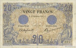 20 Francs NOIR FRANCE  1904 F.09.03