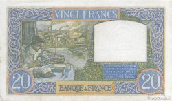20 Francs TRAVAIL ET SCIENCE FRANCIA  1939 F.12.01 BC+