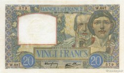 20 Francs TRAVAIL ET SCIENCE FRANCE  1940 F.12.04 VF+