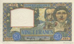 20 Francs TRAVAIL ET SCIENCE FRANCIA  1941 F.12.19 SPL