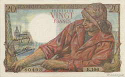 20 Francs PÊCHEUR FRANCE  1944 F.13.08