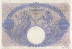 50 Francs BLEU ET ROSE FRANCE  1915 F.14.28 F