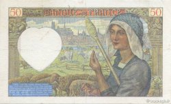 50 Francs JACQUES CŒUR FRANCIA  1940 F.19.01 MBC a EBC