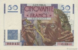 50 Francs LE VERRIER FRANKREICH  1946 F.20.03 fST