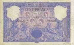 100 Francs BLEU ET ROSE FRANCE  1892 F.21.05 pr.TB
