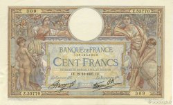 100 Francs LUC OLIVIER MERSON type modifié FRANCE  1937 F.25.03 XF