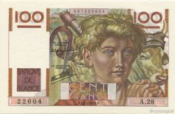 100 Francs JEUNE PAYSAN FRANCIA  1946 F.28.02 FDC