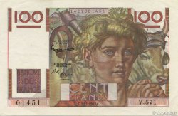 100 Francs JEUNE PAYSAN FRANCIA  1953 F.28.40 SPL+