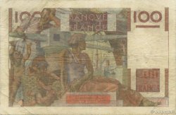 100 Francs JEUNE PAYSAN filigrane inversé FRANCE  1952 F.28bis.01 F+