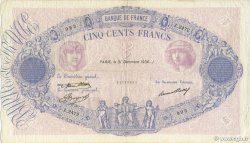500 Francs BLEU ET ROSE FRANCE  1936 F.30.37 F - VF
