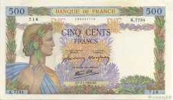 500 Francs LA PAIX FRANCIA  1943 F.32.44 SC+
