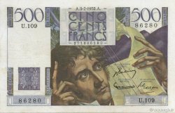 500 Francs CHATEAUBRIAND FRANCE  1952 F.34.09 VF-