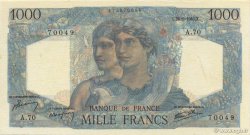 1000 Francs MINERVE ET HERCULE FRANKREICH  1945 F.41.05 VZ+
