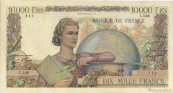 10000 Francs GÉNIE FRANÇAIS FRANKREICH  1946 F.50.15 fSS