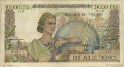 10000 Francs GÉNIE FRANÇAIS FRANCIA  1947 F.50.19 q.MB