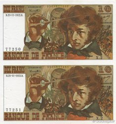 10 Francs BERLIOZ Consécutifs FRANCE  1972 F.63.01 SPL