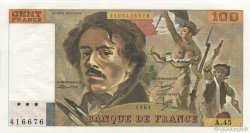 100 Francs DELACROIX modifié FRANCIA  1981 F.69.05 q.FDC