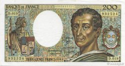 200 Francs MONTESQUIEU FRANCIA  1983 F.70.03 EBC+