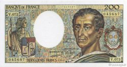 200 Francs MONTESQUIEU FRANCIA  1989 F.70.09 FDC