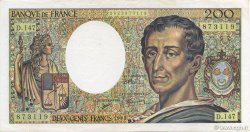 200 Francs MONTESQUIEU FRANCIA  1992 F.70.12c EBC