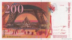 200 Francs EIFFEL FRANKREICH  1996 F.75.02 fST+