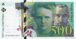 500 Francs PIERRE ET MARIE CURIE Sans le symbole du Radium FRANCE  1994 F.76f3.01