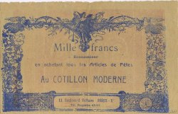 1000 Francs Cotillon Moderne FRANCE regionalismo y varios  1930 F.-- MBC
