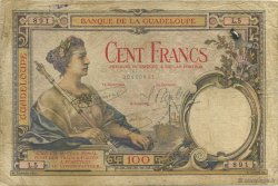 100 Francs GUADELOUPE  1930 P.16 q.MB