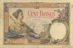 100 Francs GUADELOUPE  1932 P.16 q.BB