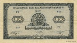 1000 Francs Karukera petit format GUADELOUPE  1945 P.26A SS to VZ