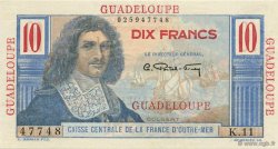 10 Francs Colbert GUADELOUPE  1946 P.32 FDC
