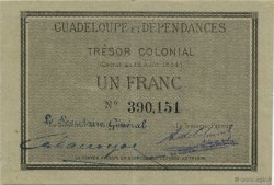 1 Franc GUADELOUPE  1884 P.01A AU