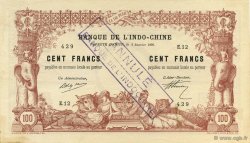 100 Francs Annulé TAHITI  1920 P.06bs VZ