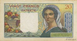 20 Francs TAHITI  1951 P.21a SUP+
