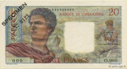 20 Francs TAHITI  1963 P.21cs fST+