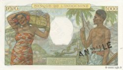 1000 Francs TAHITI  1954 P.15bs VZ