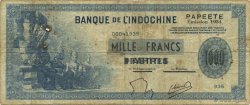 1000 Francs TAHITI  1954 P.22 BC