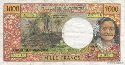 1000 Francs FRENCH PACIFIC TERRITORIES  1996 P.02 MBC