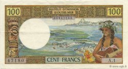 100 Francs TAHITI  1969 P.23 XF-