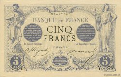 5 Francs NOIR FRANCE  1872 F.01.12 AU
