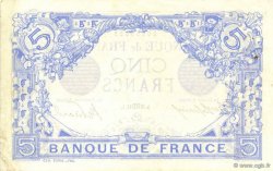 5 Francs BLEU FRANCIA  1912 F.02.08 EBC